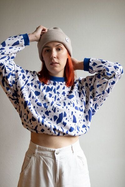 Ecostories Oversized Sweatshirt Terrazzo von Ecostories