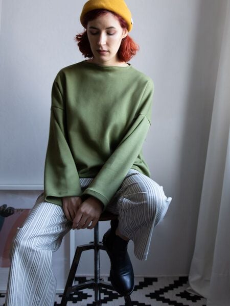 Ecostories Turtleneck Pullover Grasgeflüster grün von Ecostories