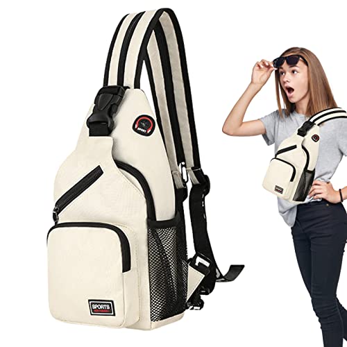 Ecoticfate Kreuz Brusttasche | Umhängetasche für unterwegs | Damen Herren Sling Bag Chest Daypack Umhängetasche Sling Rucksack Schulter Brusttasche Daypack für Wandern Reisen von Ecoticfate