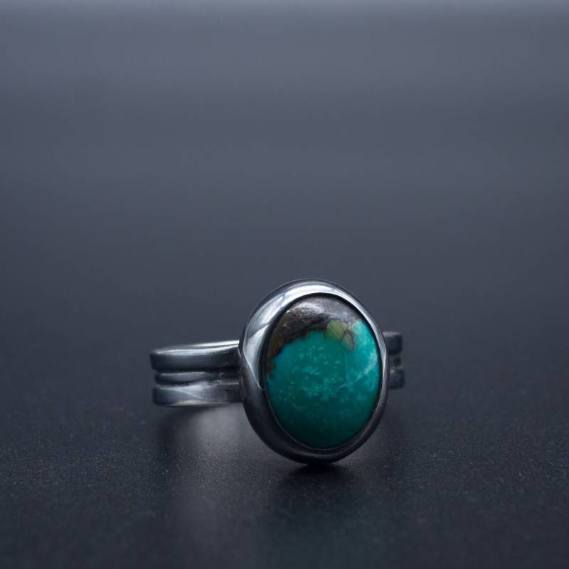 Mitgefühl Ring | Minimalist Natürliche Türkis in .999 ~ .925 Silber Mit Natürlicher Patina Größe 5 Handgefertigt Oregon, Usa Mitgefühl Ring | Minimalist Natürliche Türkis in .999 ~ .925 Silber Mit Natürlicher Patina Größe 5 Handgefertigt Oregon, Usa von EcotoneJewelers