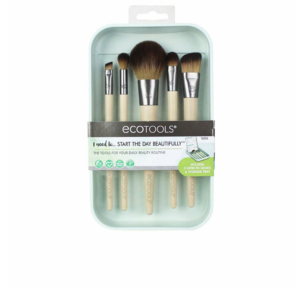 Ecotools Kosmetikpinsel-Set Start The Day Beautifully Set 6 Artikel von Ecotools