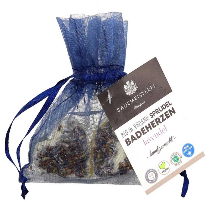 Ecoworld Feste Duschseife Badeherzen - Lavendel 15g von Ecoworld