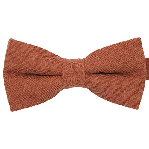 Ecravate - Herren Fliege aus Kordstoff (Feinripp), Rost, Orange, 12x6cm von Ecravate