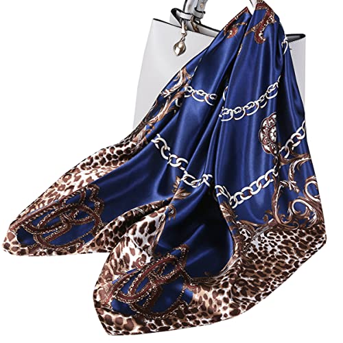 Ecroon Damen Halstucher Seidentuch Scarf Halstuch Handgelenk Kopftücher Schal Quadrat SeideSchal Gefühl Schals Halstuch von Ecroon