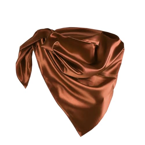 Ecroon Damen Halstücher Seidenimitation Seidenschal Satin Schal Seidentuch Halstuch Halstücher Stirnband Kopftücher von Ecroon
