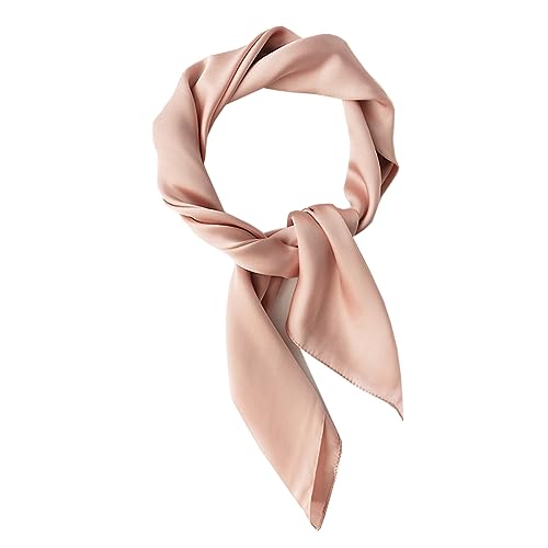 Ecroon Damen Seide Gefühl Schal Halstuch Stirnbänder Seidenschal Seidentuch Bandana Taschentuch Handgelenk von Ecroon