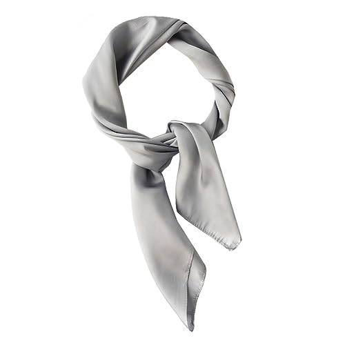Ecroon Damen Seide Gefühl Schal Halstuch Stirnbänder Seidenschal Seidentuch Bandana Taschentuch Handgelenk von Ecroon