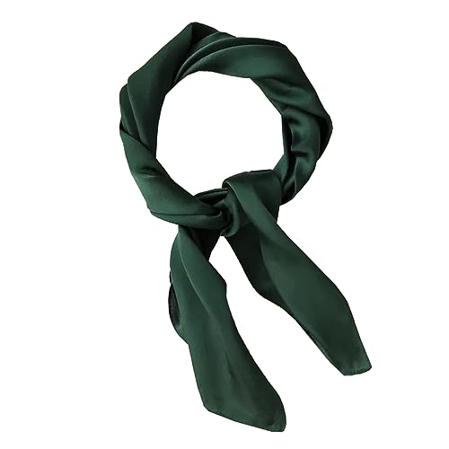 Ecroon Damen Seide Gefühl Schal Halstuch Stirnbänder Seidenschal Seidentuch Bandana Taschentuch Handgelenk von Ecroon