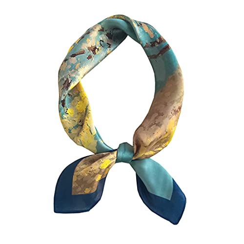 Ecroon Halstücher SeideSchal Gefühl Schal Halstuch Damen Seidentuch Scarf Bandana Handgelenk Kopftücher von Ecroon