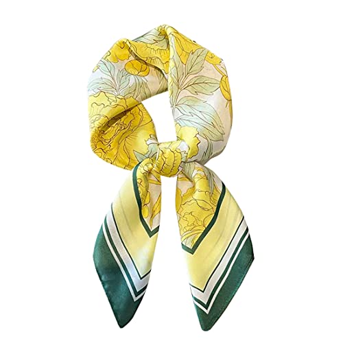 Ecroon Halstücher SeideSchal Gefühl Schal Halstuch Damen Seidentuch Scarf Bandana Handgelenk Kopftücher von Ecroon