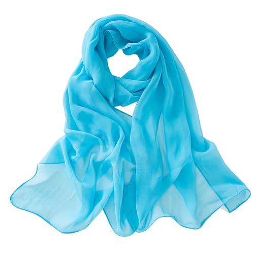 Ecroon Halstücher Seiden schal Damen Lange Tücher Hochwertiges Seidentuch Seidenschal Halstuch Kopftücher von Ecroon