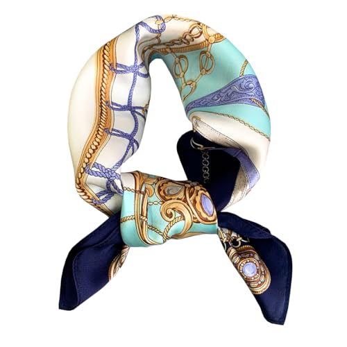Ecroon Seide Schal Damen Halstücher Seidentuch Schals Halstuch Seidenschal Scarf Bandana Taschentuch Ansatz Handgelenk Kopftücher von Ecroon
