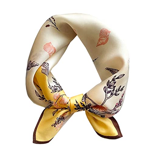Ecroon Seideschal Damen Halstücher Seidentuch Schals Halstuch Seiden schal Scarf Bandana Taschentuch Ansatz Handgelenk Kopftücher von Ecroon