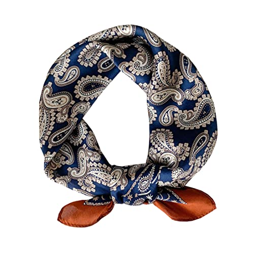 Ecroon Seideschal Damen Halstücher Seidentuch Schals Halstuch Seiden schal Scarf Bandana Taschentuch Ansatz Handgelenk Kopftücher, Einheitsgröße von Ecroon