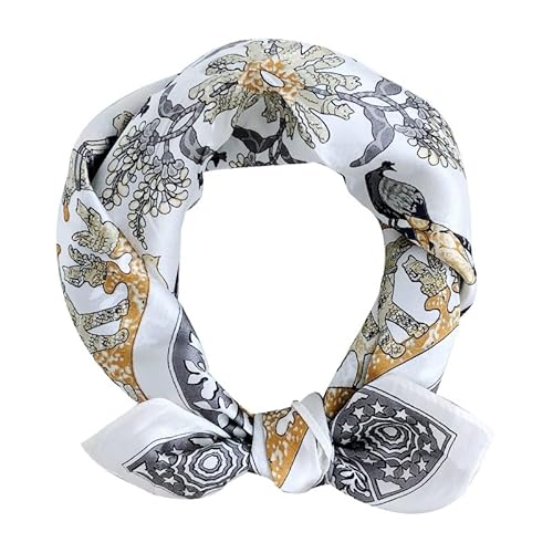 Ecroon Seideschal Damen Halstücher Seidentuch Schals Halstuch Seiden schal Scarf Bandana Taschentuch Ansatz Handgelenk Kopftücher von Ecroon