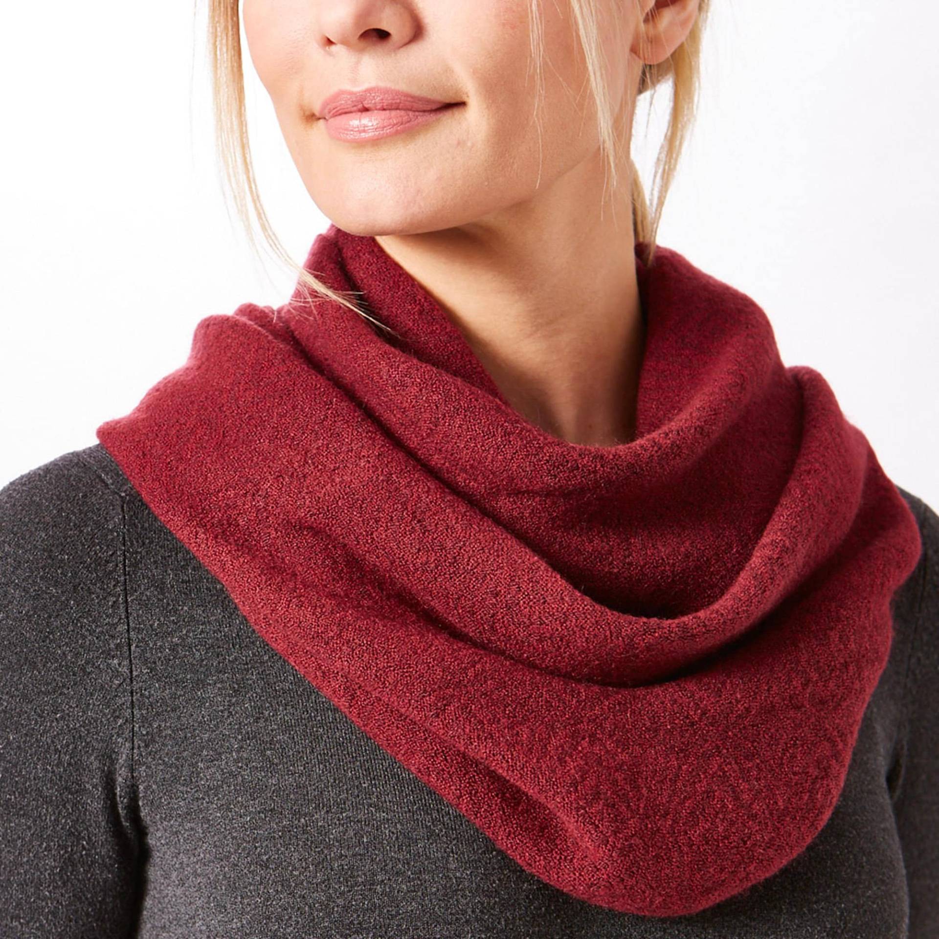 Weinroter Unendlichkeitsschal Loop Schal Gewebter Fleece Kreis Weicher Handgewebter Geschenk Für Mama Muttertag Kaschmir Infinity Strickschal Weinroter Unendlichkeitsschal Loop Schal Gewebter Fleece Kreis Weicher Handgewebter Geschenk Für Mama Muttertag Kaschmir Infinity Strickschal von EcuadaneBlankets