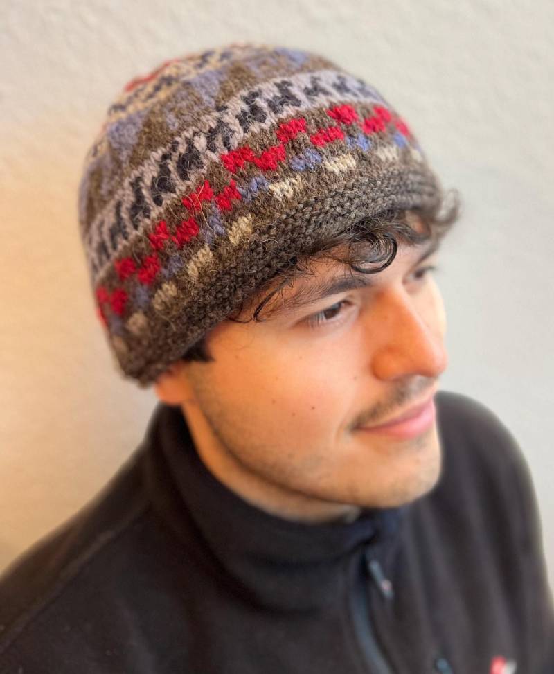 Alpaka-Wollmütze - Handgefertigt in Ecuador, Unisex, Dunkelbraun, Xl, 04 Alpaka-Wollmütze - Handgefertigt in Ecuador, Unisex, Dunkelbraun, Xl, 04 von EcuadorArteLupe