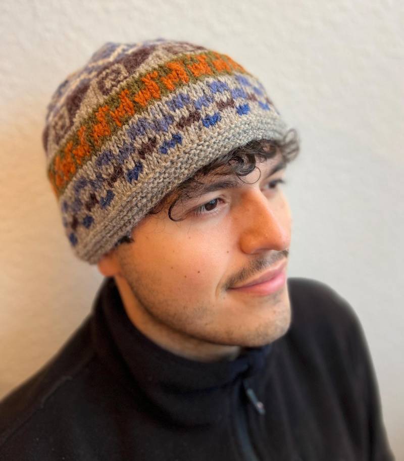 Alpaka-Wollmütze - Handgefertigt in Ecuador, Unisex, Grau, Xl, 07 von EcuadorArteLupe