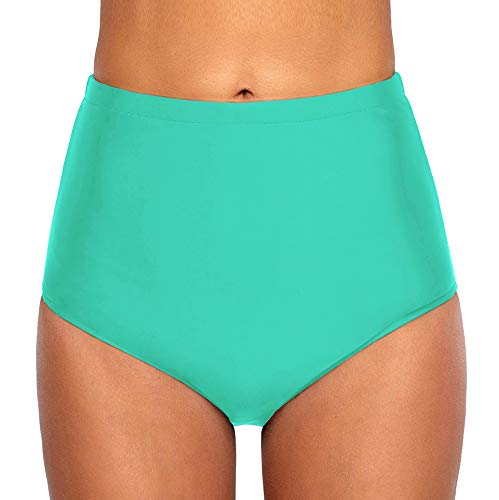 Ecute Damen Bikini Hose High Waist Bikinihose Hoher Taille Schwimmen Slip von Ecute