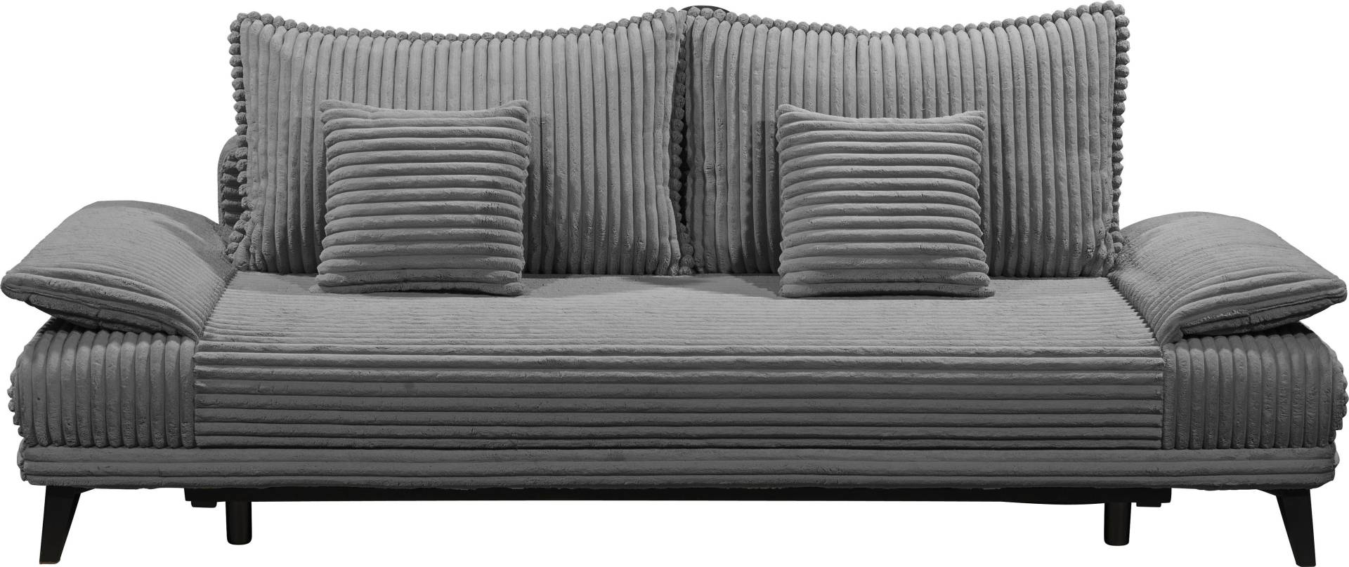 ED EXCITING DESIGN Schlafsofa "Carla", frei im Raum stellbar, mit Bettkasten, mit Schlaffunktion, 6 Kissen von Ed Exciting Design