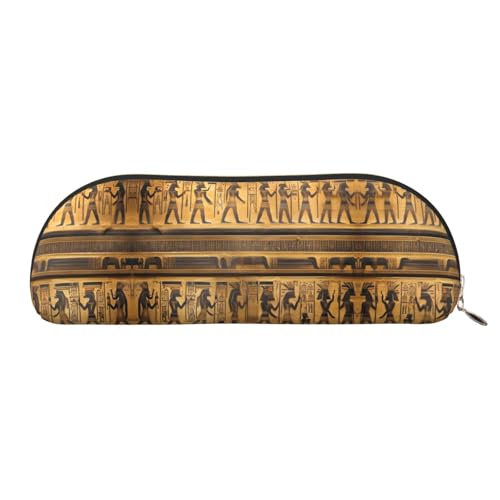 Ägypten Hieroglyphen Druck Make-up Tasche Federmäppchen Bleistift Box Stilvolle Bleistift Tasche für Frauen Reise Kosmetiktasche, gold, Einheitsgröße, Kulturbeutel Ägypten Hieroglyphen Druck Make-up Tasche Federmäppchen Bleistift Box Stilvolle Bleistift Tasche für Frauen Reise Kosmetiktasche, gold, Einheitsgröße, Kulturbeutel von EdWal