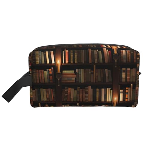 Book Room Kulturbeutel für Herren, Kosmetiktasche, geräumige Kapazität, Reise-Kulturbeutel für Damen, weiß, Einheitsgröße von EdWal