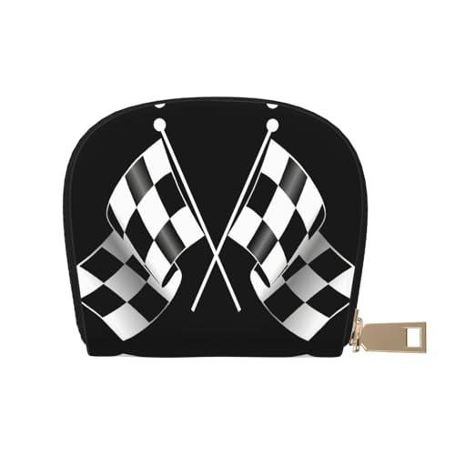 EdWal Black White Formula Checkered Flags Pattern Print Card Holder Uni Credit Card Case for Men and Women Leather Card Holder, Slim Business Card, White, One Size, Weiß, One Size EdWal Black White Formula Checkered Flags Pattern Print Card Holder Uni Credit Card Case for Men and Women Leather Card Holder, Slim Business Card, White, One Size, Weiß, One Size von EdWal