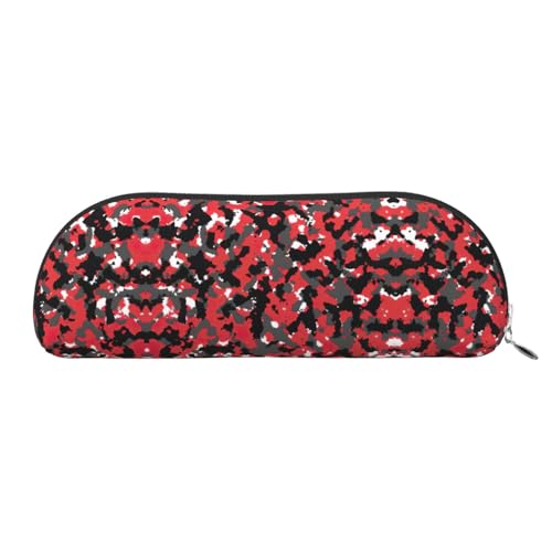 EdWal Camo Print Kosmetiktasche Federmäppchen, Bleistift Box, Stilvolle Bleistiftbeutel für Frauen, Reise Kosmetiktasche, silberfarben, One size, Kulturbeutel von EdWal