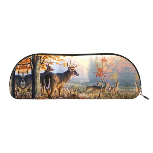 EdWal Deer Wildlife Art Print Kulturbeutel Schlamperetui Federmäppchen Stilvolle Mäppchen für Frauen, Reise Kosmetiktasche, Gold, Jeden rozmiar, Kulturbeutel EdWal Deer Wildlife Art Print Kulturbeutel Schlamperetui Federmäppchen Stilvolle Mäppchen für Frauen, Reise Kosmetiktasche, Gold, Jeden rozmiar, Kulturbeutel von EdWal