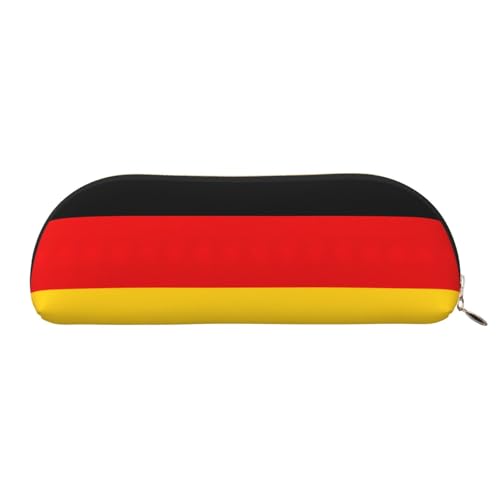 EdWal Deutsche Flagge Druck Make-up Tasche Federmäppchen Bleistift Etui Stilvolle Bleistiftetui für Frauen, Reisen Kosmetiktasche, golden, One size, Kulturbeutel von EdWal