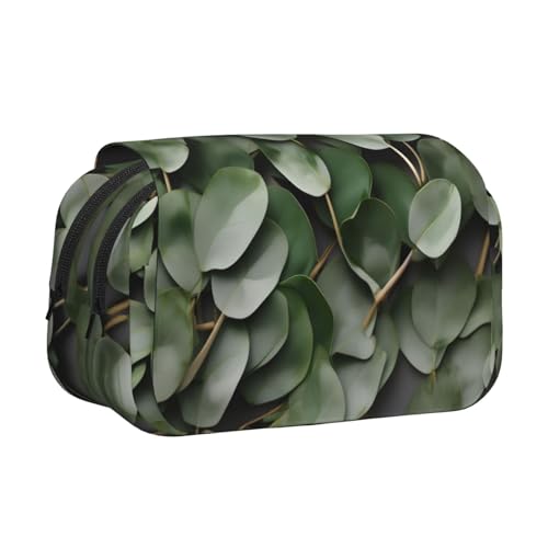 EdWal Federmäppchen mit Eukalyptusblättern, Segeltuch, großes Fassungsvermögen, Organizer, multifunktionales Federmäppchen EdWal Federmäppchen mit Eukalyptusblättern, Segeltuch, großes Fassungsvermögen, Organizer, multifunktionales Federmäppchen von EdWal