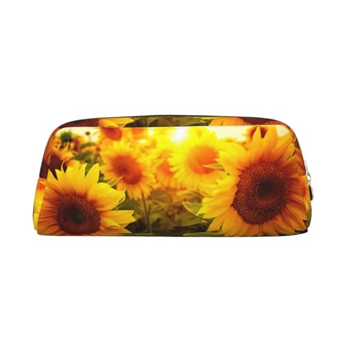 EdWal Federmäppchen mit Sonnenblumen-Druck, großes Federmäppchen, Schreibwaren, Stiftetasche, Büro, Uni, Schule, Make-up-Tasche, gold, Einheitsgröße, Kulturbeutel EdWal Federmäppchen mit Sonnenblumen-Druck, großes Federmäppchen, Schreibwaren, Stiftetasche, Büro, Uni, Schule, Make-up-Tasche, gold, Einheitsgröße, Kulturbeutel von EdWal