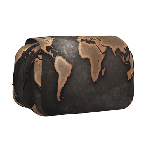 EdWal Federmäppchen mit Weltkarten-Druck, aus Segeltuch, großes Fassungsvermögen, Organizer, multifunktionales Federmäppchen EdWal Federmäppchen mit Weltkarten-Druck, aus Segeltuch, großes Fassungsvermögen, Organizer, multifunktionales Federmäppchen von EdWal