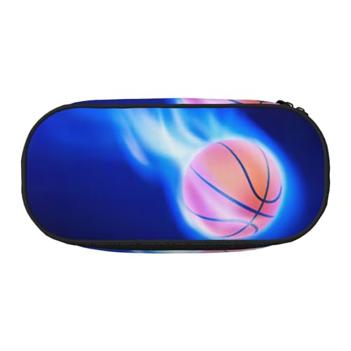 EdWal Federmäppchen mit blauem Feuer-Basketball-Druck, großes Fassungsvermögen, großes Federmäppchen, Schreibwaren, Stiftetasche, Büro, Uni, Schule, Schwarz , Einheitsgröße, Taschen-Organizer EdWal Federmäppchen mit blauem Feuer-Basketball-Druck, großes Fassungsvermögen, großes Federmäppchen, Schreibwaren, Stiftetasche, Büro, Uni, Schule, Schwarz , Einheitsgröße, Taschen-Organizer von EdWal