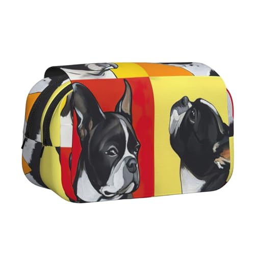 EdWal Federmäppchen mit niedlichem Mops-Aufdruck, Segeltuch, großes Fassungsvermögen, Organizer, multifunktionales Federmäppchen EdWal Federmäppchen mit niedlichem Mops-Aufdruck, Segeltuch, großes Fassungsvermögen, Organizer, multifunktionales Federmäppchen von EdWal