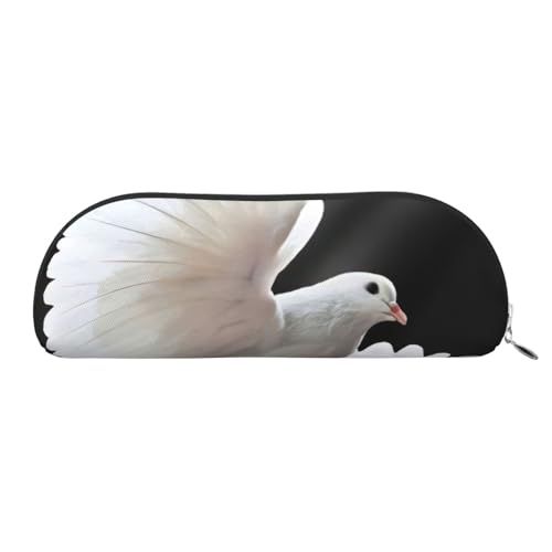EdWal Flying Dove Print Kosmetiktasche Etui, Pencil Case, Stylische Federmäppchen für Frauen, Reise Kosmetik, silberfarben, One size, Kulturbeutel von EdWal