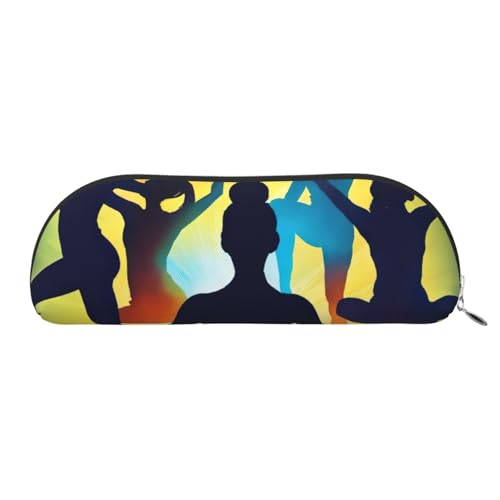 EdWal Gymnastik Spieldruck Kosmetiktasche Federmäppchen, Bleistiftkasten, stilvolle Federmäppchen für Frauen, Reise-Make-up-Tasche, Silber, En storlek, Kulturbeutel von EdWal