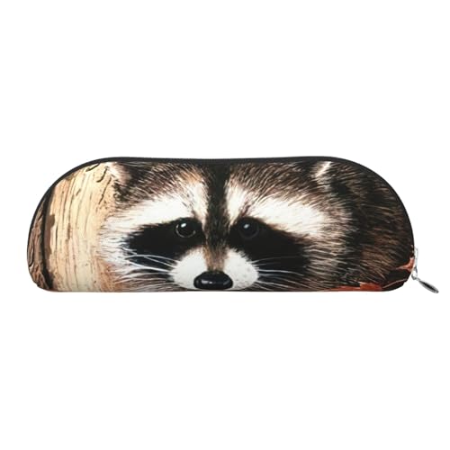 EdWal Kosmetiktasche Waschbär im Herbstbaum - Stylisches Federmäppchen für Damen - Kosmetiktasche für Damen - Kosmetiktasche Reise Kosmetiktasche, Silber, one size, Kulturbeutel von EdWal