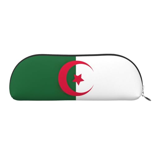 EdWal Kosmetiktasche mit Algerien-Flagge bedruckt, stilvolle Kosmetiktasche für Damen, Reise-Kosmetiktasche, Silber, one size, Kulturbeutel von EdWal