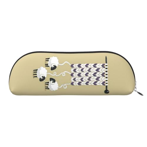 EdWal Kosmetiktasche mit Cartoon-Schaf-Druck, Federmäppchen, stilvolle Kosmetiktasche für Damen, Reise-Make-up-Tasche, Silber, one size, Kulturbeutel von EdWal