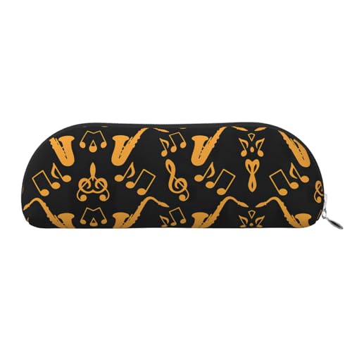 EdWal Kosmetiktasche mit Musiknoten und Musiknoten, stilvolle Kosmetiktasche für Damen, Reise-Make-up-Tasche, Silberfarben., One Size, Kulturbeutel von EdWal