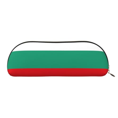 EdWal Kosmetiktasche mit bulgarischem Flaggen-Druck, Federmäppchen, elegante Kosmetiktasche für Damen, Reise-Make-up-Tasche, goldfarben, one size, Kulturbeutel von EdWal