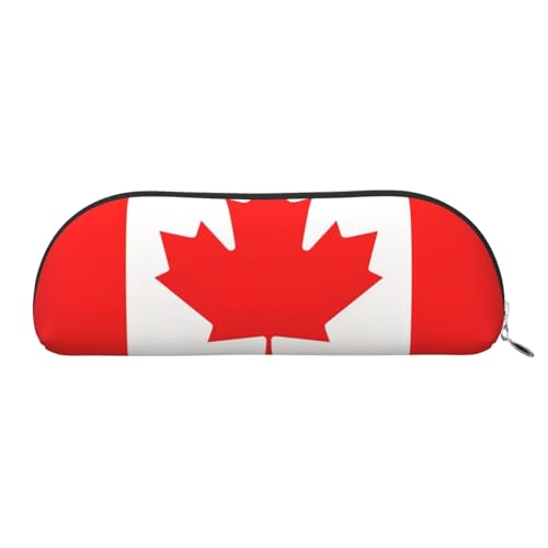 EdWal Kosmetiktasche mit kanadischem Flaggen-Druck, Federmäppchen, elegante Kosmetiktasche für Damen, Reise-Make-up-Tasche, Silber, one size, Kulturbeutel von EdWal