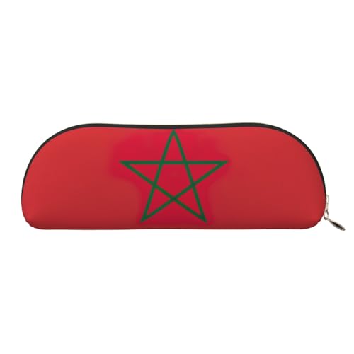 EdWal Kosmetiktasche mit marokkanischem Flaggen-Druck, stilvolle Kosmetiktasche für Damen, Reise-Make-up-Tasche, goldfarben, one size, Kulturbeutel von EdWal