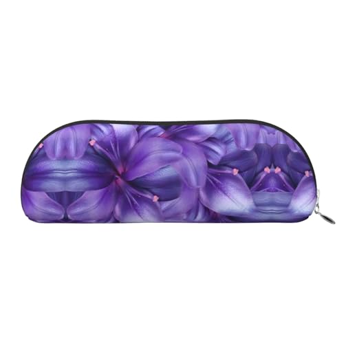 EdWal Lila Lila Blumen Druck Kosmetiktasche Federmäppchen Stilvolle Mäppchen für Frauen, Reise Kosmetiktasche, ysilver, En storlek, Necessary von EdWal