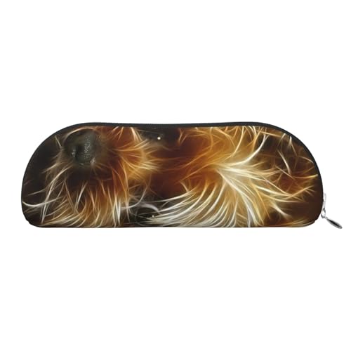 EdWal Lustige Make-up-Tasche mit Yorkshire Print, Federmäppchen, stilvolle Kosmetiktasche für Damen, Reise-Make-up-Tasche, Silber, one size, Kulturbeutel von EdWal