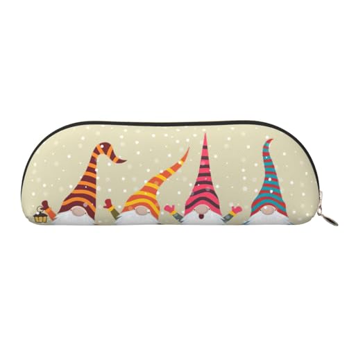 EdWal Make-up-Tasche mit Weihnachts-Zwergen-Druck, Federmäppchen, Federmäppchen, stilvolles Federmäppchen für Damen, Reise-Kosmetiktasche, gold, Einheitsgröße, Kulturbeutel von EdWal