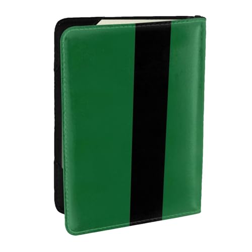 EdWal Reisepasshülle mit Flagge des Sultanats Delhi, bedruckt, mit Kreditkartenfach, Leder, Reisepasshülle, für Damen, Herren, Familienausweis, Reisen, Schwarz , Einheitsgröße von EdWal