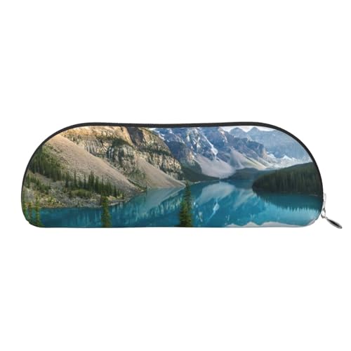 EdWal Rocky Mountains Druck Make-up Tasche Federmäppchen, Bleistiftkasten, stilvolle Federmäppchen für Frauen, Reise-Make-up-Tasche, Silber, En storlek, Kulturbeutel von EdWal