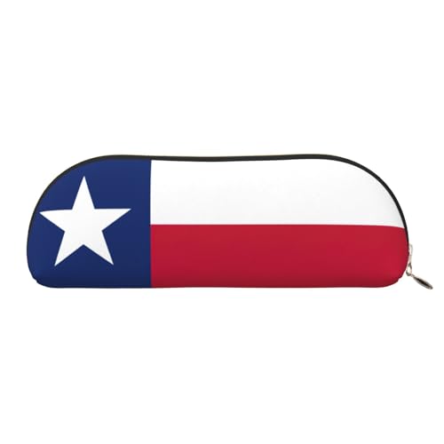 EdWal Texas Flagge Bedruckte Kosmetiktasche - Stylisches Federmäppchen für Damen - Reise-Make-up-Tasche, golden, One size, Kulturbeutel von EdWal